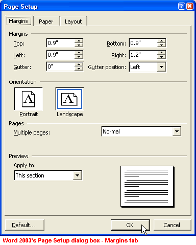 Office 2003 Basics: Printing