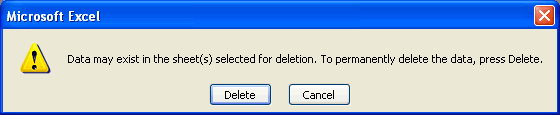 Confirm Deletion Dialog Box