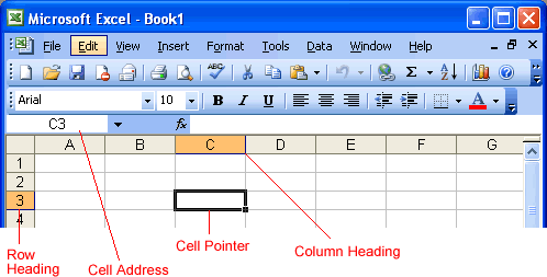 Excel 2003 Worksheet Components