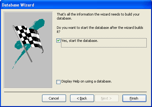 Database Wizard - Screen 6