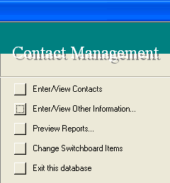 Switchboard Form