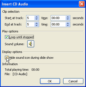 PowerPoint 2003: Adding Background Music from a CD