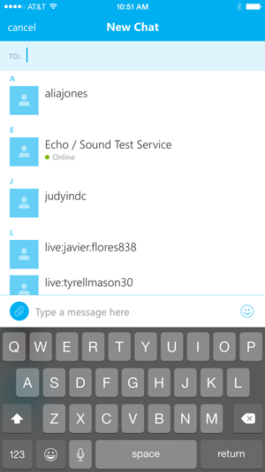 skype chat line