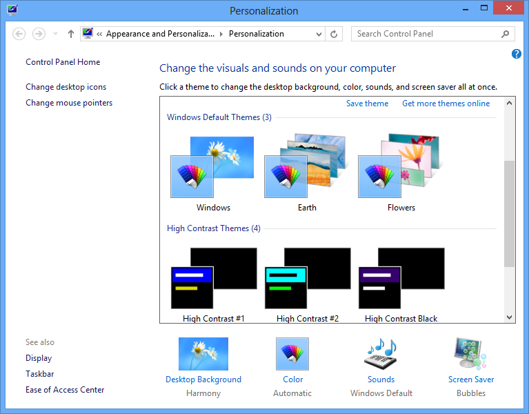 change color windows 8