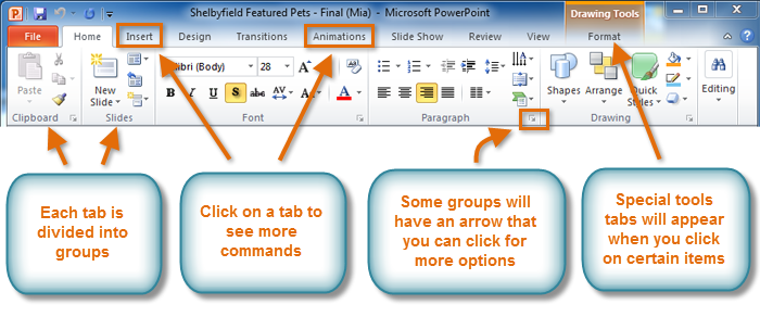 powerpoint presentation on ms access 2010