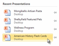 powerpoint presentation on ms access 2010